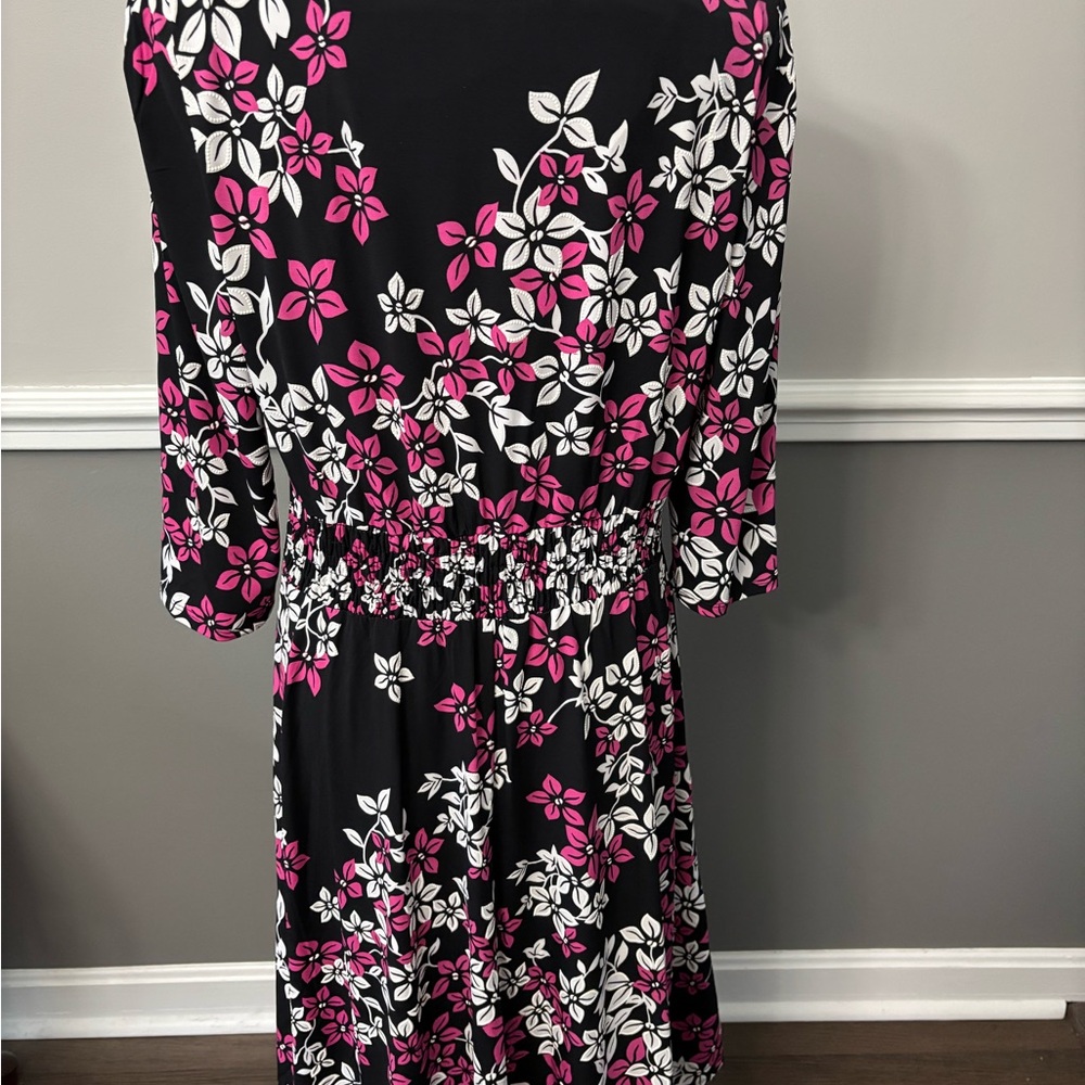 Cheeta B Floral Black and Pink Dress - Picture 4 of 8